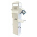 41" Compact Marine Electrical Power Pedestal, (1) 100 Amp 125/250V Pin-and-Sleeve Receptacle, (1) 50 Amp 125/250V Twistlock Receptacle, (1) 30 Amp 125V Twistlock Receptacle, (1) 20 Amp GFCI Duplex Receptacle image number 0