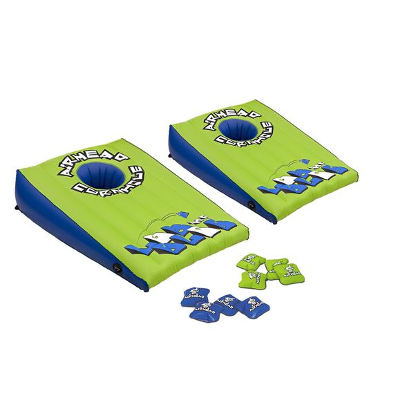 Inflatable Corn Hole Set for Land or Pool Use image number 0