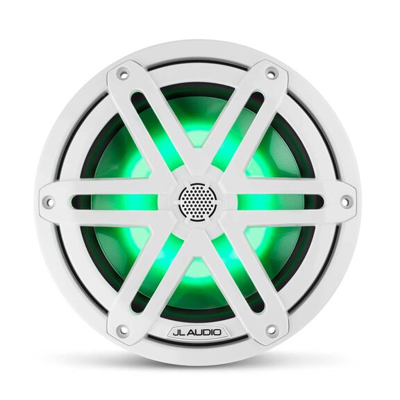 M3-770X-S-Gw-i 7.7" Marine Coaxial Speakers, White Sport Grilles with RGB LED Lighting image number 1