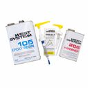 WEST SYSTEM 105-B Epoxy Resin Bundle with 206-B Slow Epoxy Hardener And 300 Mini Pumps Epoxy Metering 2-Pack Pump Set (3 Items) image number 0