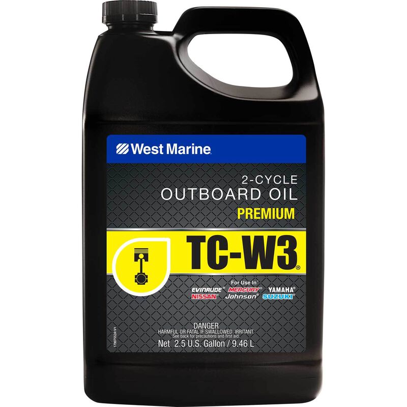 TC-W3 2 Stroke Conventional Marine Engine Oil, 2.5 Gallon image number 0