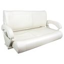 Double Bucket Bench Seat, Off White Upholstery image number 0