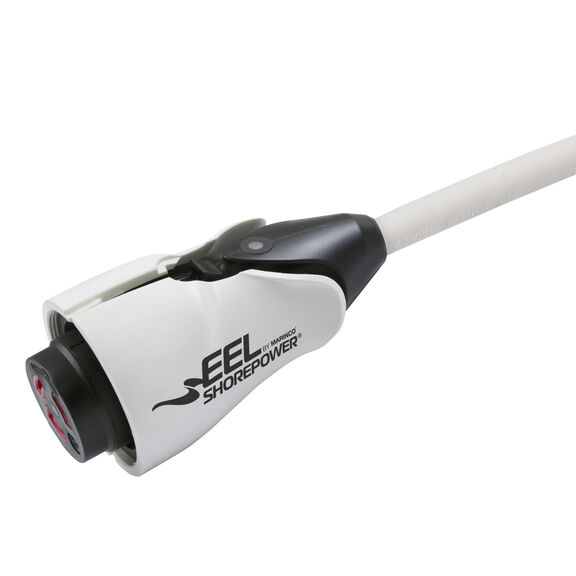 Marinco 50 Foot EEL Shore Power Cord Set, 30 Amp, 125V, White image number 1