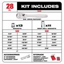 3/8" 28 Pc Ratchet & Socket Set with PACKOUT&trade; Organizer image number 4