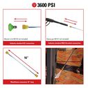 Universal 16-Inch Pressure Washer Wand up to 3600 PSI image number 3