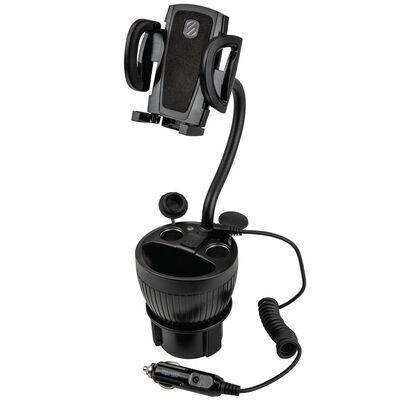 Universal Cup Mount and Power Hub for Mobile Devices