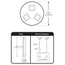 1" Mini Stick-On LED Light, White, 2-Pack image number 2