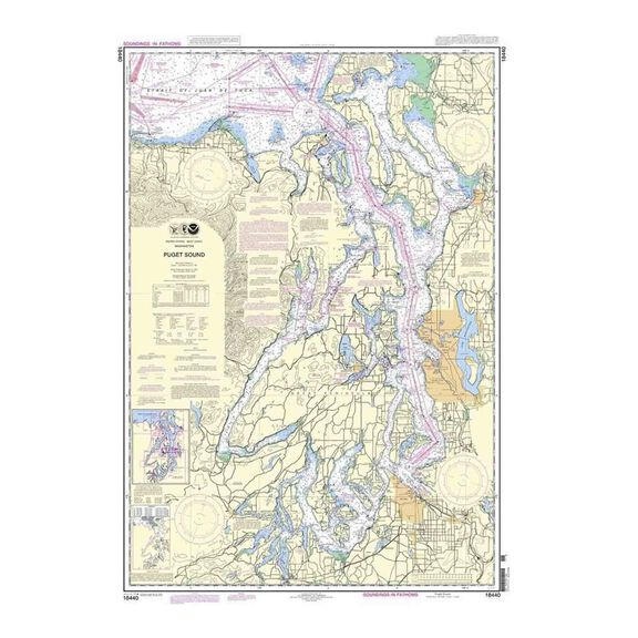 Recreational Waterproof Chart - Puget Sound image number 0