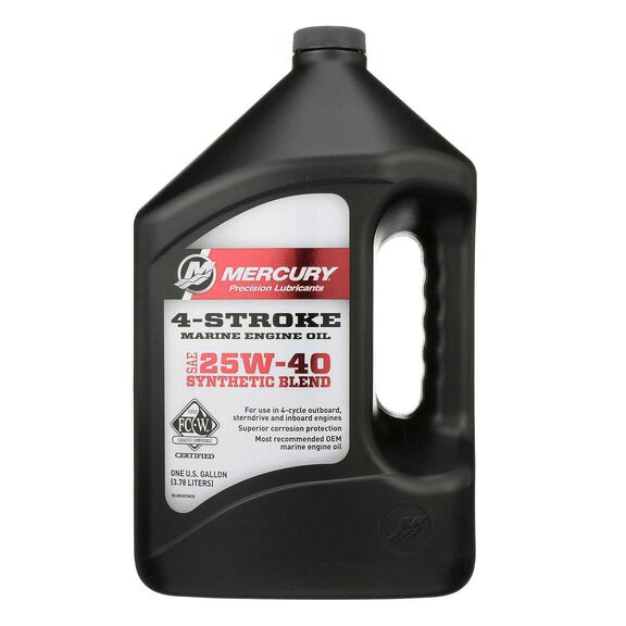 SAE 25W-40 Synthetic Blend 4-Stroke Marine Engine Oil image number 0