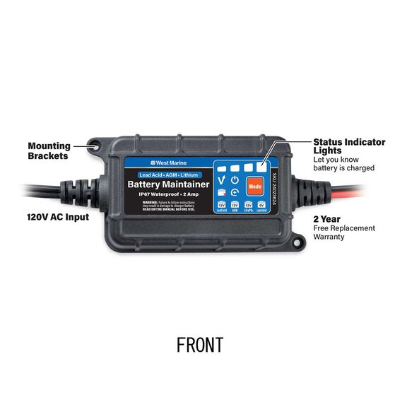 2AMP Mounted Battery Charger image number 1