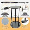 17 Round Spinning Rod Rack with Storage Capacity image number 2