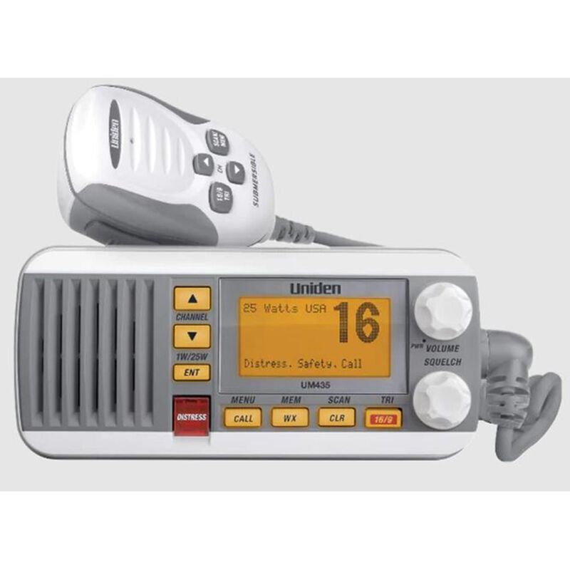 UNIDEN UM435 Fixed Mount VHF 25W Marine Radio West Marine