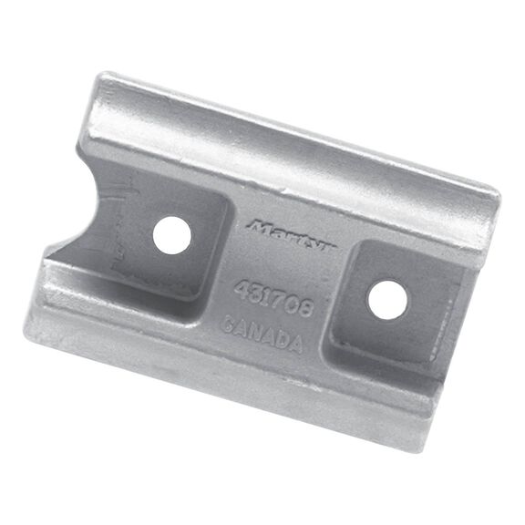 Magnesium Anode for OMC, Johnson/Evinrude, 2" x 3" x 0.9" image number 0