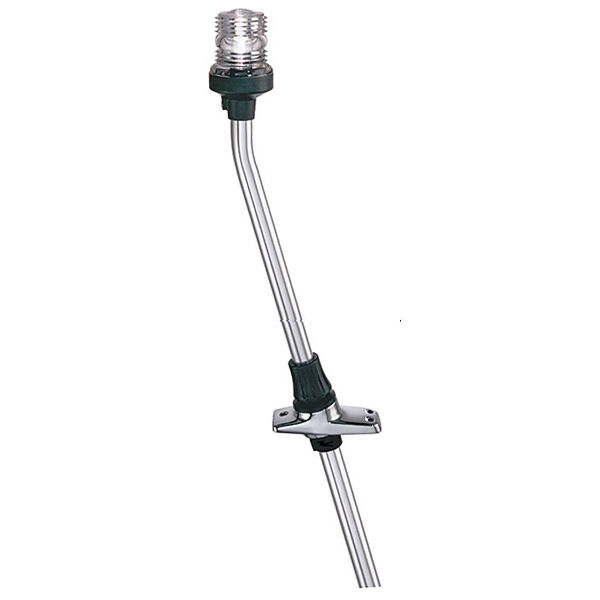 White All-Round Pole Light & Base Combination