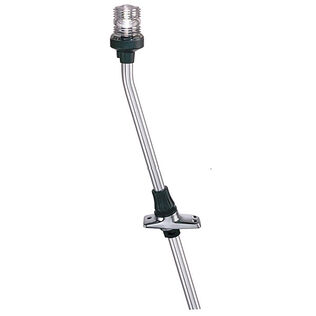 White All-Round Pole Light & Base Combination