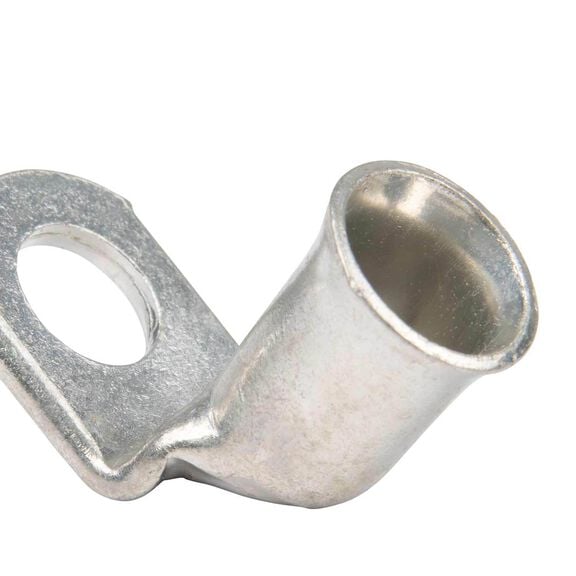 1/0 AWG 90 Degree Tinned Copper Lug, 5/16" Stud Size, 2-Pack image number 1