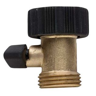 Heavy-Duty Brass Shut-Off Valve, One-Way