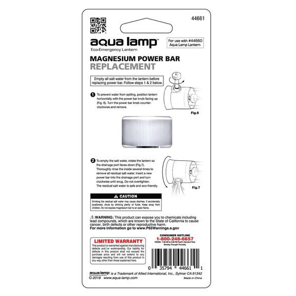 Aqua Lamp Replacement Magnesium Power Bar image number 1