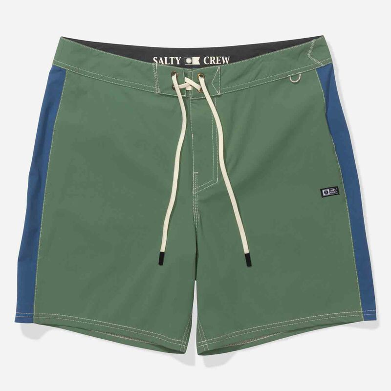 Salty Crew Men's Channel Board Shorts, in Mid Green, Size 38 | by West Marine