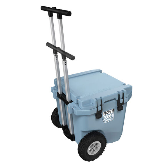 RollR 30 Quart Wheeled Hard Cooler with Telescopic Handle, South Pacific image number 2