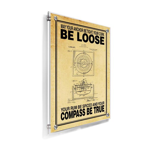 May Your Compass Be True Poster, Parchment image number 1