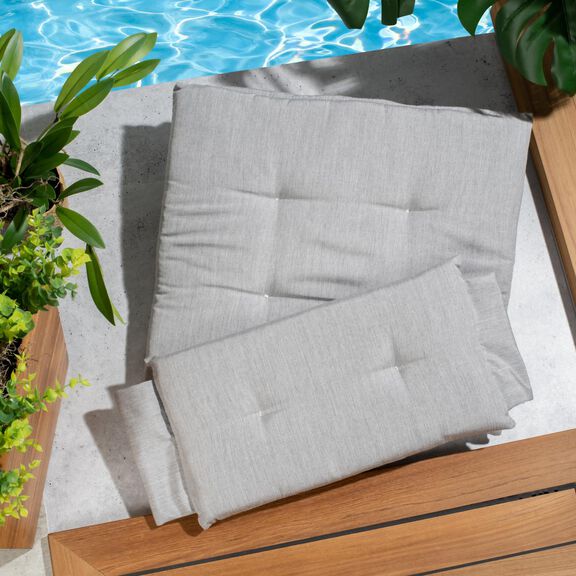 Premium Grade Teak Newport Folding Director's Chair with Graphite Sunbrella&reg; Fabric Seat Cushions image number 4
