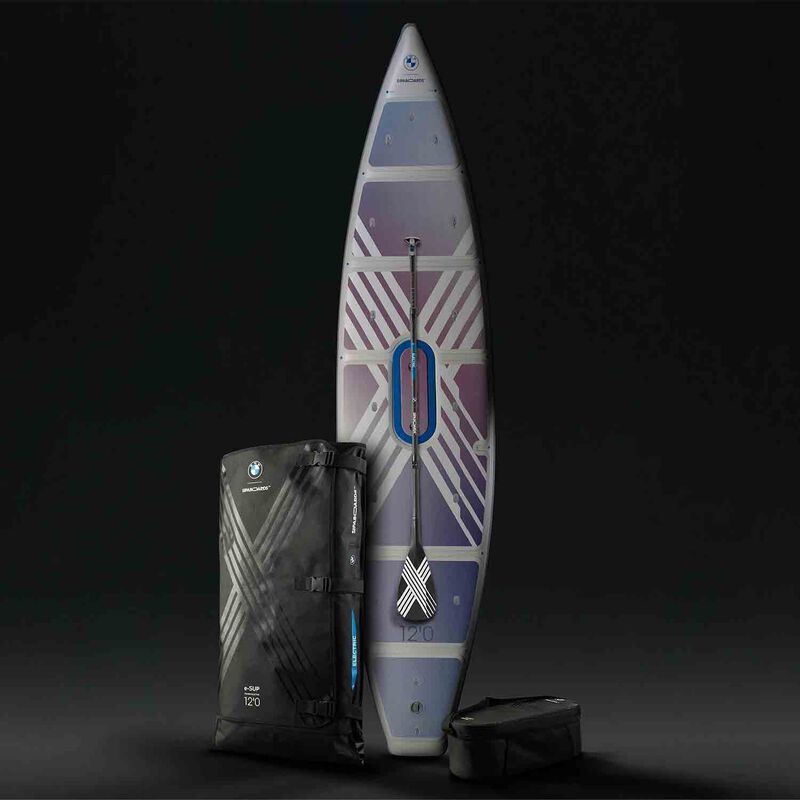 BMW x SipaBoards 12' Tourer Electric Motorized Inflatable Stand Up Paddleboard, in Violet Rush | by West Marine