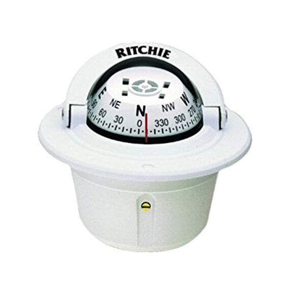 Flush-Mount Explorer Compass, White Case, White Card image number 0
