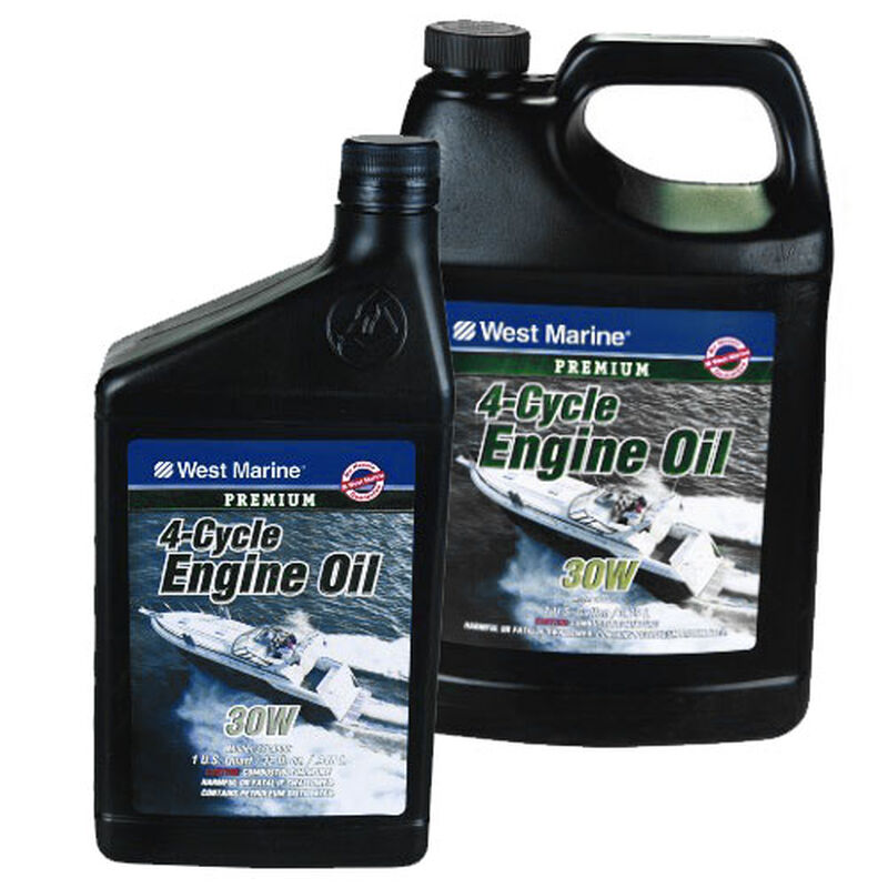 WEST MARINE Premium 4Cycle Heavy Duty Engine Oil, SAE 40W, 5 Gallons
