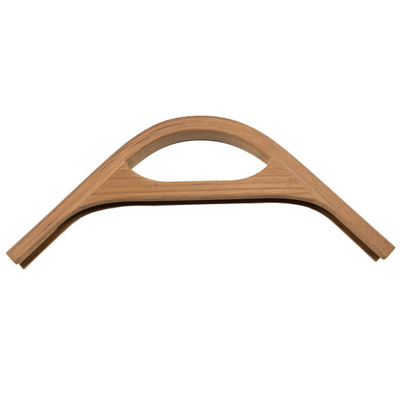 Teak Track Corner with Hand Hold Bulkhead Molding, 3/4" image number 3
