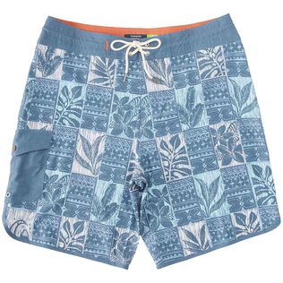 Men's Leaf Boxes Scallop Board Shorts