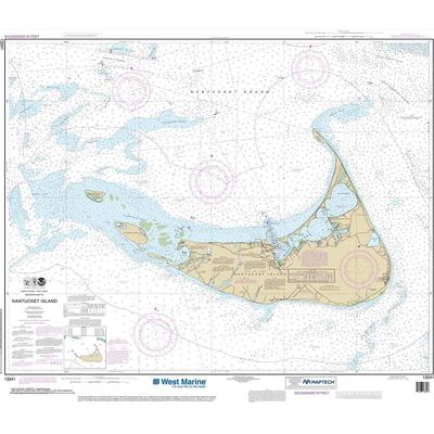 Maptech® NOAA Recreational Waterproof Chart-Nantucket Island, 13241