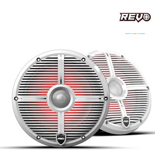 Wet Sounds REVO  8 inch High Output Coaxial Speakers w/ XW-White RGB Grilles