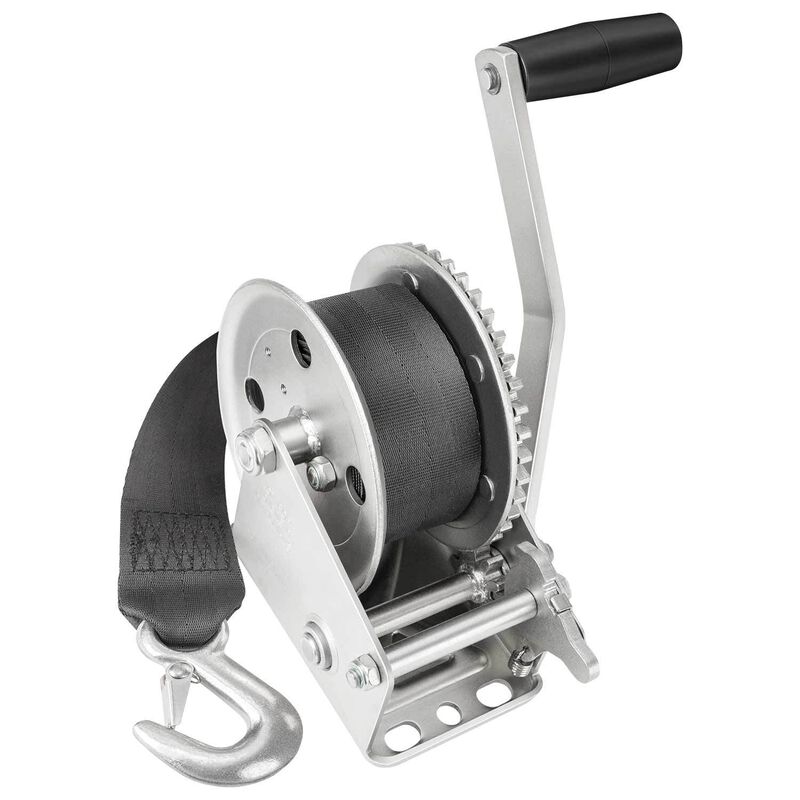 1500 lb. Manual Trailer Winch  w/Strap image number 0