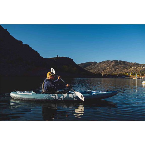 Platte 10ft 3 in Solo Inflatable Kayak, Smoke Blue image number 4