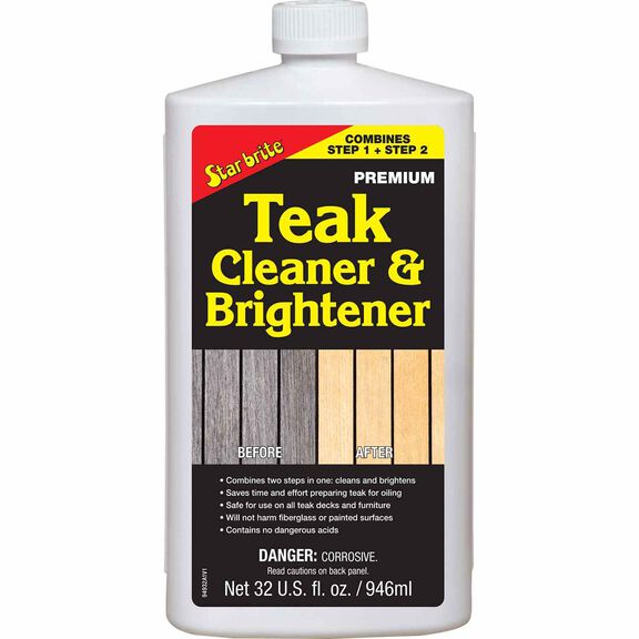 Premium One Step Teak Cleaner & Brightener, 32 oz. image number 0