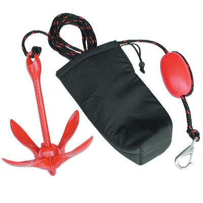 Personal Watercraft Grapnel Folding Anchor System