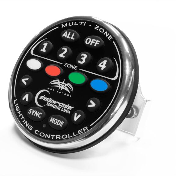 Wet Sounds WS-4Z-RGB KIT  4 Zone RGB Controller Plus Remote Kit image number 1