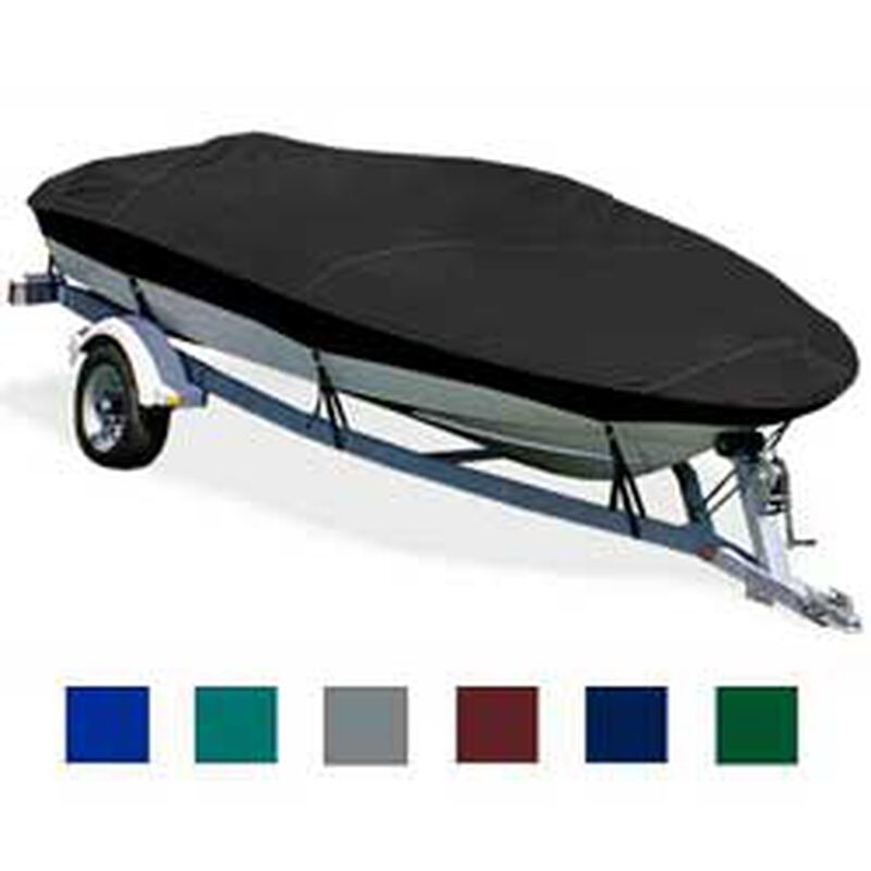 Basic Fish Boat Cover, OB, Pacific Blue, Hot Shot, 11'5"-12'4", 58" Beam image number null