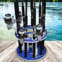 Guy Harvey Mahi Spinning 9 Fishing Rod Storage Rack, Vertical Fishing Pole Rod Holder image number 5