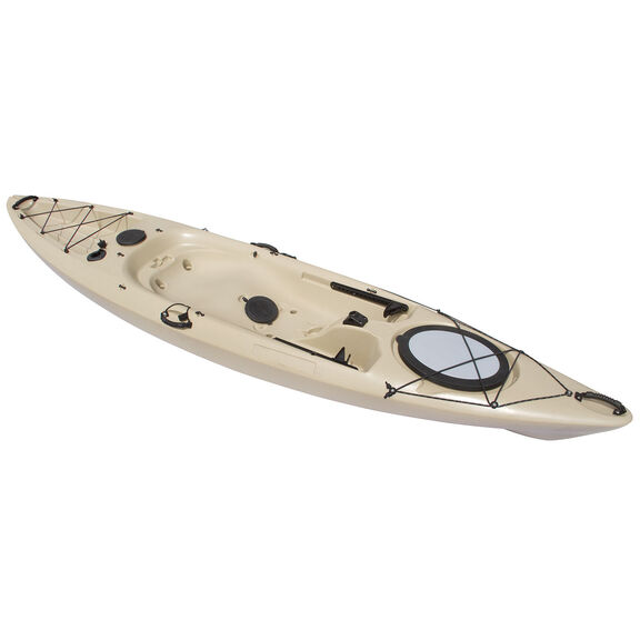 Pompano 120 Sit-On-Top Angler Kayak, Sand image number 1