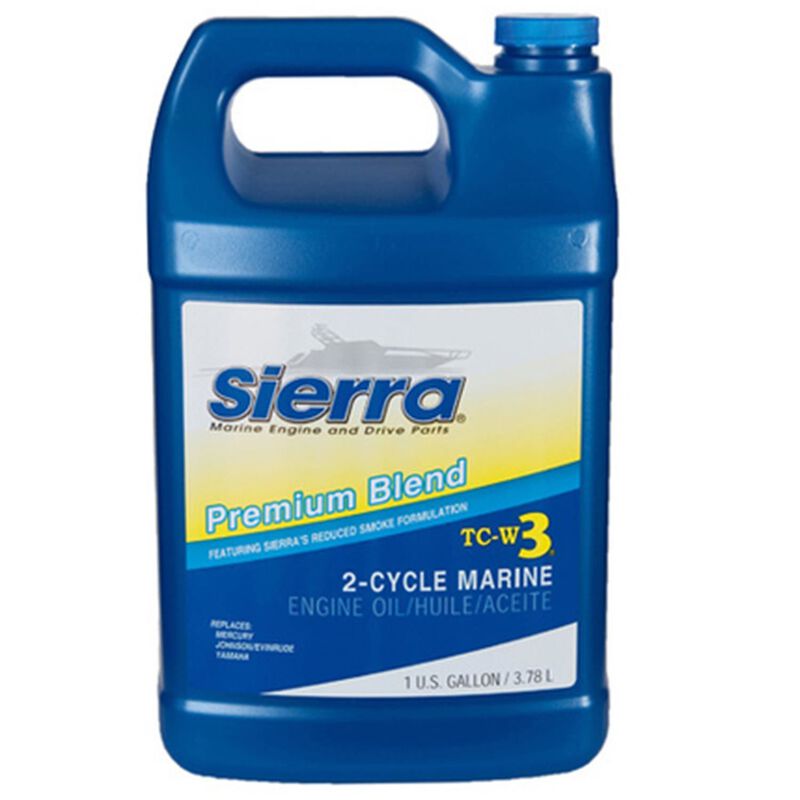 Sierra TC-W3 2 Stroke Conventional Marine Engine Oil, 1 Gallon image number 0