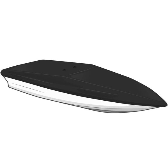 Exact Fit Boat Cover For 1999-2006 Paramount 26 Super Fisherman W/Arch O/B- Sharkskin Plus - Sharkskin Blue image number 0
