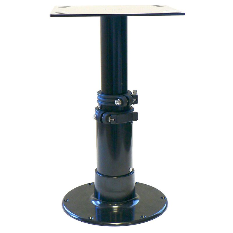 12 3/4" - 20" Anodized Air-Powered 3-Stage Table Pedestal image number 1