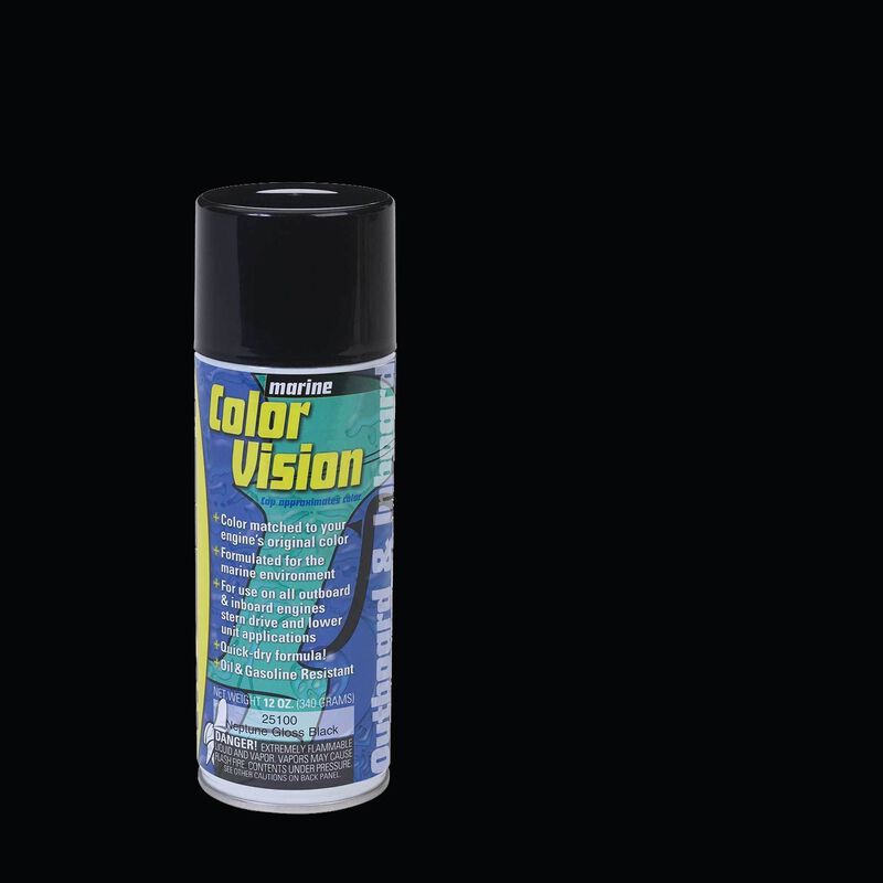 MOELLER Marine Color Vision Engine Enamel Spray Paint, Gloss Black