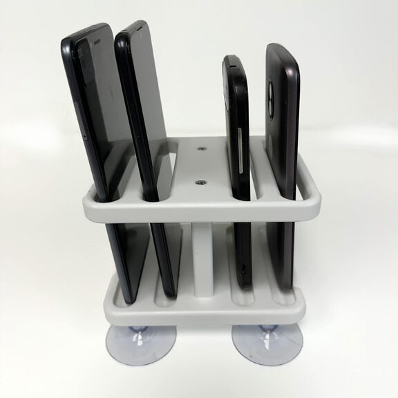 Boat Phone Holder with Suction Cups (White) image number 1