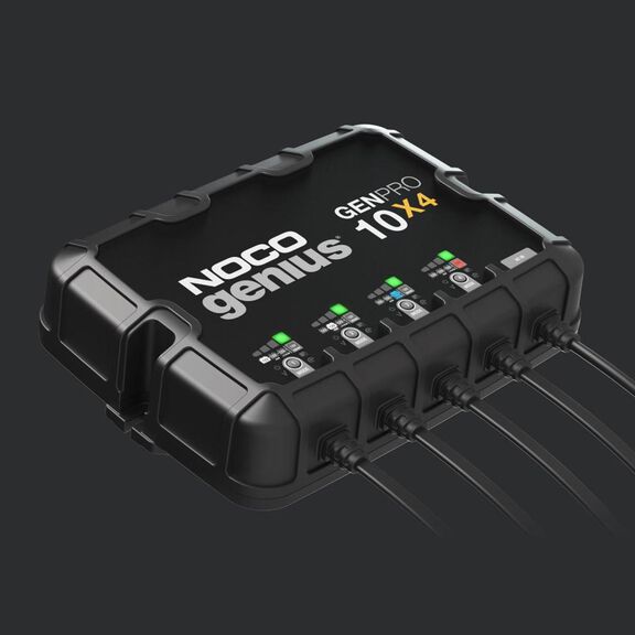 Noco Genius GENPRO10X4 Onboard Waterproof Marine Battery Charger with Precision Smart Charging, Battery Repair Mode and Advanced Temperature Compensation, 40 Amp, 12V, 4-Bank image number 3