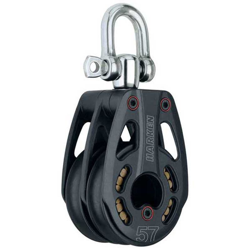 Harken 57mm Black Magic Block, Double | For Sailing | by West Marine