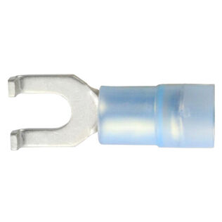 Nylon-Insulated Double Crimp Flange Spade Terminals, 10-Pack