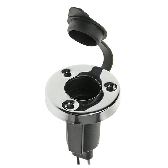 Stern Light Base, Round, Stainless Steel, 12V DC image number 1